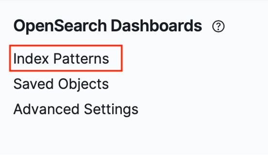 Index patterns